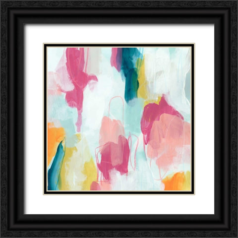 Synergetic III Black Ornate Wood Framed Art Print with Double Matting by Vess, June Erica