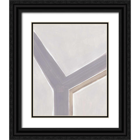 Neutral Impact I Black Ornate Wood Framed Art Print with Double Matting by Vess, June Erica