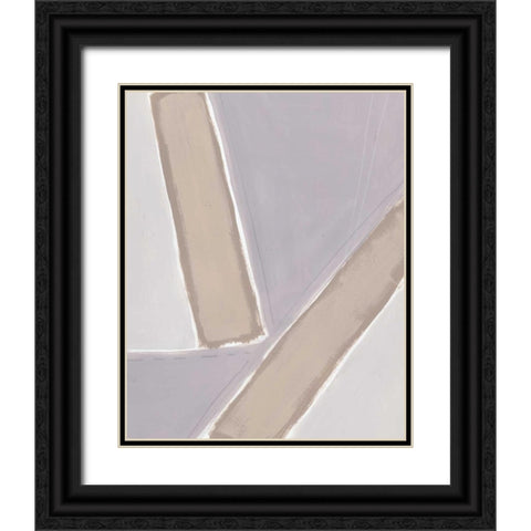 Neutral Impact II Black Ornate Wood Framed Art Print with Double Matting by Vess, June Erica