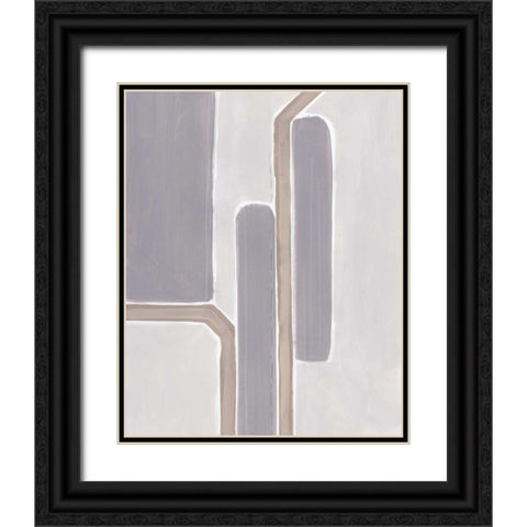 Neutral Impact IV Black Ornate Wood Framed Art Print with Double Matting by Vess, June Erica