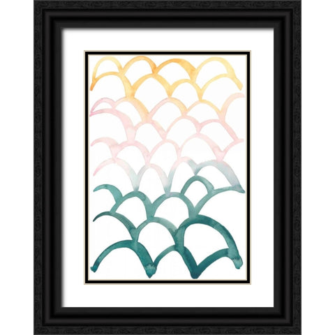 Mermaid Scales II Black Ornate Wood Framed Art Print with Double Matting by Popp, Grace