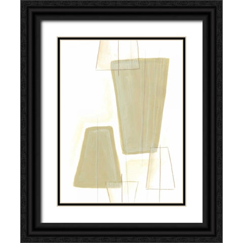 Implied Motif II Black Ornate Wood Framed Art Print with Double Matting by Vess, June Erica