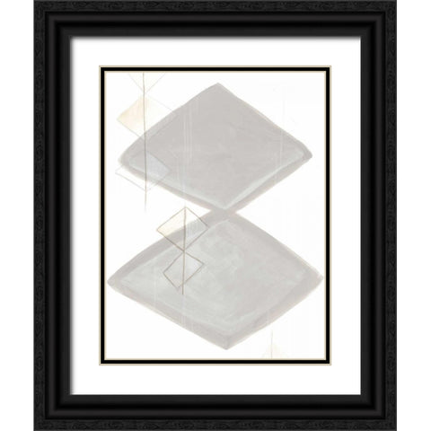 Implied Motif IV Black Ornate Wood Framed Art Print with Double Matting by Vess, June Erica