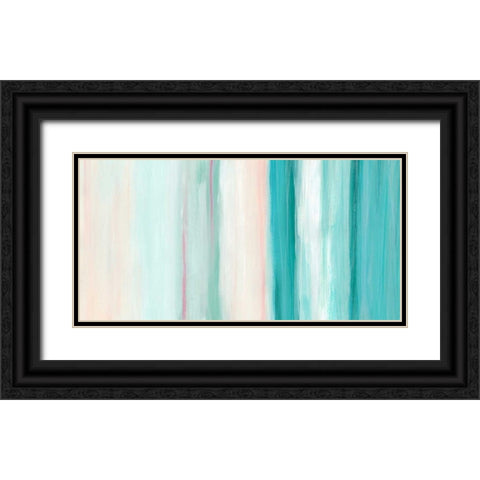 Seafoam Spectrum II Black Ornate Wood Framed Art Print with Double Matting by Vess, June Erica