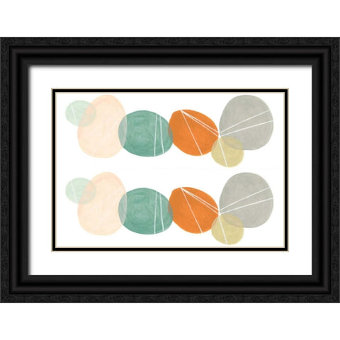 2-Up Interdependent I Black Ornate Wood Framed Art Print with Double Matting by Vess, June Erica