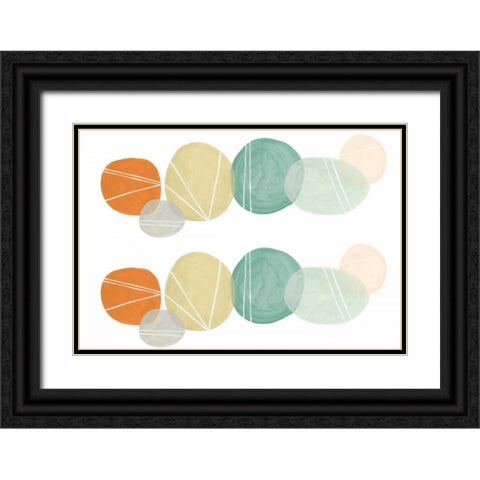 2-Up Interdependent II Black Ornate Wood Framed Art Print with Double Matting by Vess, June Erica