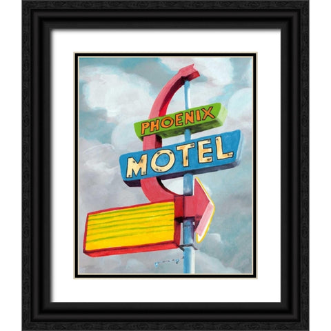 American Roadside II Black Ornate Wood Framed Art Print with Double Matting by McCavitt, Naomi