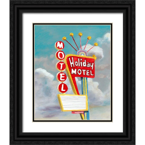 American Roadside IV Black Ornate Wood Framed Art Print with Double Matting by McCavitt, Naomi