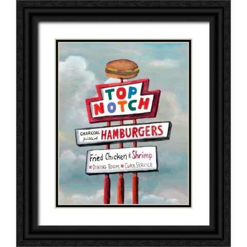 American Roadside V Black Ornate Wood Framed Art Print with Double Matting by McCavitt, Naomi