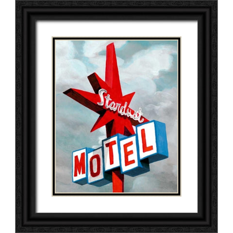 American Roadside VI Black Ornate Wood Framed Art Print with Double Matting by McCavitt, Naomi