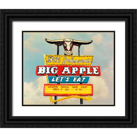 American Roadside VII Black Ornate Wood Framed Art Print with Double Matting by McCavitt, Naomi