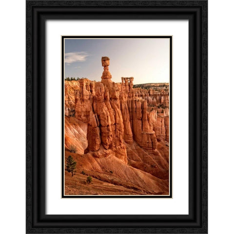 Thors Hammer Black Ornate Wood Framed Art Print with Double Matting by Head, Danny