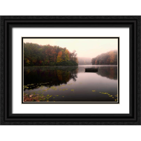 Still of the Lake Black Ornate Wood Framed Art Print with Double Matting by Head, Danny