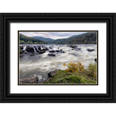 Sandstone Falls I Black Ornate Wood Framed Art Print with Double Matting by Head, Danny