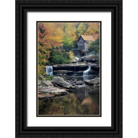 Mill Reflections Black Ornate Wood Framed Art Print with Double Matting by Head, Danny