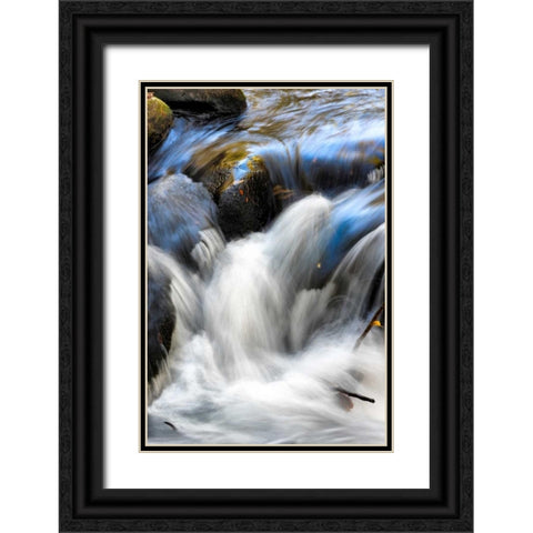 Water Abstract II Black Ornate Wood Framed Art Print with Double Matting by Head, Danny