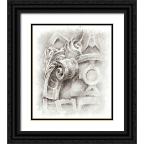 Frieze Study I Black Ornate Wood Framed Art Print with Double Matting by Harper, Ethan