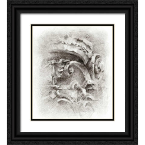 Frieze Study II Black Ornate Wood Framed Art Print with Double Matting by Harper, Ethan