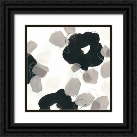 Kinetic Flora I Black Ornate Wood Framed Art Print with Double Matting by Vess, June Erica