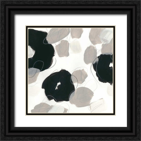 Kinetic Flora III Black Ornate Wood Framed Art Print with Double Matting by Vess, June Erica