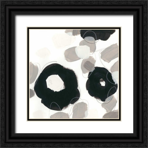 Kinetic Flora IX Black Ornate Wood Framed Art Print with Double Matting by Vess, June Erica
