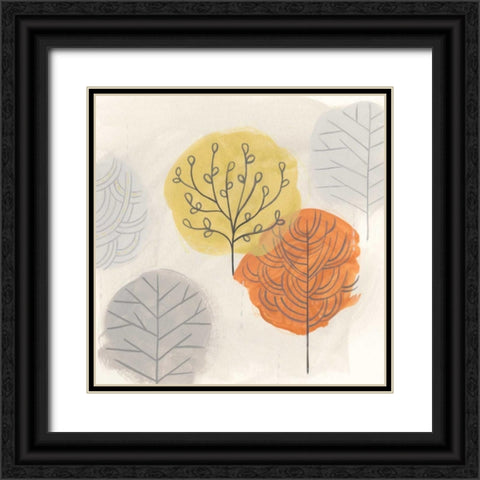 Forest Treasure II Black Ornate Wood Framed Art Print with Double Matting by Vess, June Erica