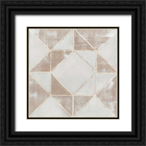 Geometric Veil I Black Ornate Wood Framed Art Print with Double Matting by Popp, Grace