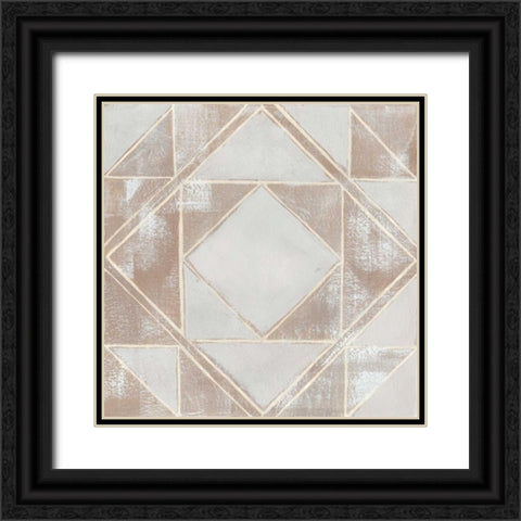 Geometric Veil II Black Ornate Wood Framed Art Print with Double Matting by Popp, Grace