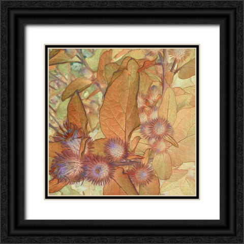 Prickley Tiles II Black Ornate Wood Framed Art Print with Double Matting by Burghardt, James