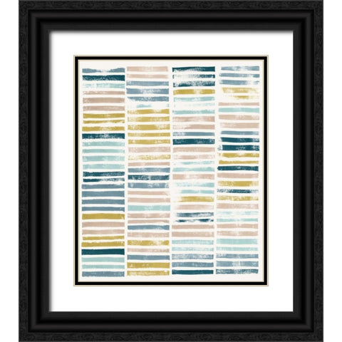 Nature Rows I Black Ornate Wood Framed Art Print with Double Matting by Popp, Grace