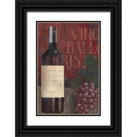 Wine Still Life I Black Ornate Wood Framed Art Print with Double Matting by Popp, Grace