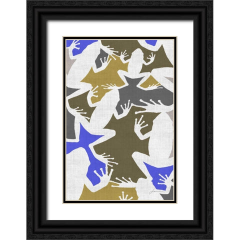 Hopper Panel II Black Ornate Wood Framed Art Print with Double Matting by Burghardt, James