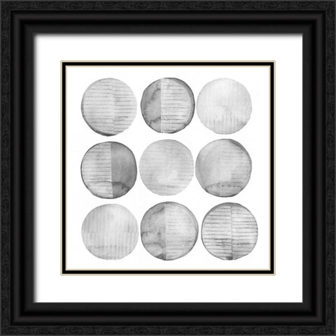 Soft Circles I Black Ornate Wood Framed Art Print with Double Matting by Popp, Grace