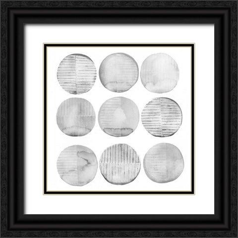 Soft Circles II Black Ornate Wood Framed Art Print with Double Matting by Popp, Grace