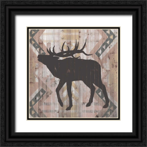 Southwest Lodge Animals I Black Ornate Wood Framed Art Print with Double Matting by Vision Studio