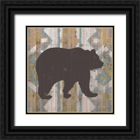 Southwest Lodge Animals III Black Ornate Wood Framed Art Print with Double Matting by Vision Studio