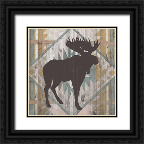 Southwest Lodge Animals IV Black Ornate Wood Framed Art Print with Double Matting by Vision Studio