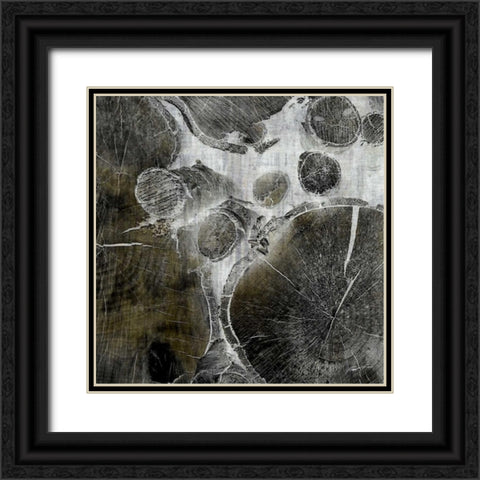 Logging III Black Ornate Wood Framed Art Print with Double Matting by Butler, John