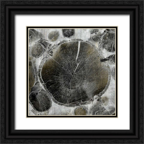 Logging VI Black Ornate Wood Framed Art Print with Double Matting by Butler, John