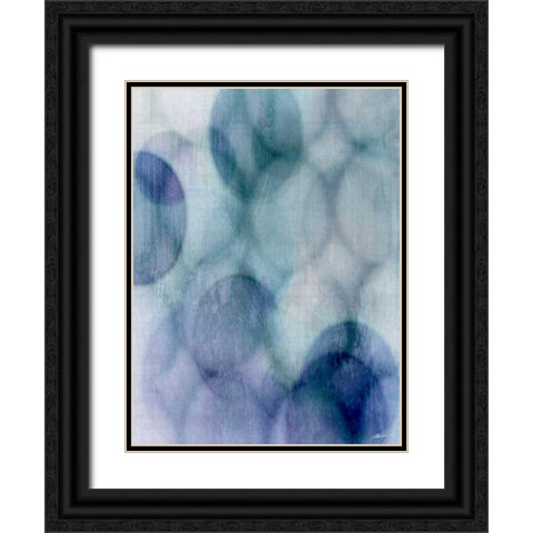 Moody Blue I Black Ornate Wood Framed Art Print with Double Matting by Butler, John