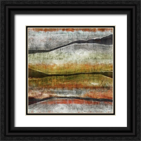 Painted Live Edge I Black Ornate Wood Framed Art Print with Double Matting by Butler, John