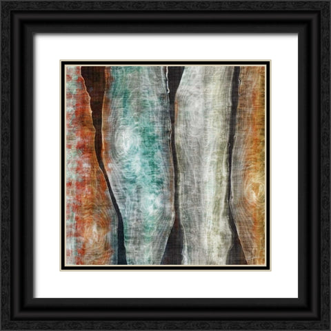 Painted Live Edge II Black Ornate Wood Framed Art Print with Double Matting by Butler, John