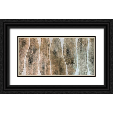 Live Edge II Black Ornate Wood Framed Art Print with Double Matting by Butler, John