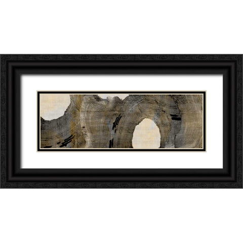Cedar Round I Black Ornate Wood Framed Art Print with Double Matting by Butler, John