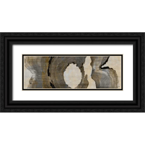 Cedar Round II Black Ornate Wood Framed Art Print with Double Matting by Butler, John