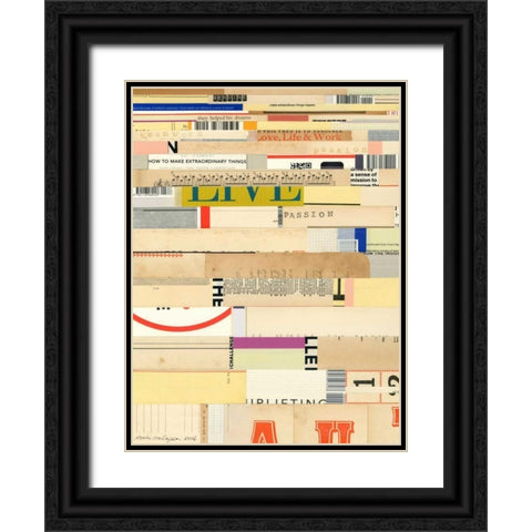 True II Black Ornate Wood Framed Art Print with Double Matting by Galapon, Nikki