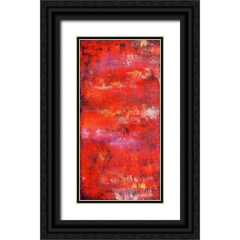 Red Door II Black Ornate Wood Framed Art Print with Double Matting by Ashley, Erin