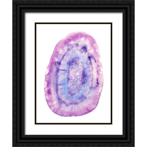 Radiant Geode I Black Ornate Wood Framed Art Print with Double Matting by McCavitt, Naomi
