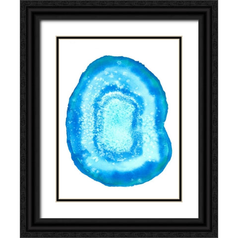 Radiant Geode III Black Ornate Wood Framed Art Print with Double Matting by McCavitt, Naomi