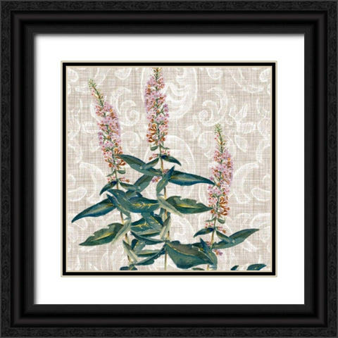 Flower Study Collection D Black Ornate Wood Framed Art Print with Double Matting by Miller, Dianne